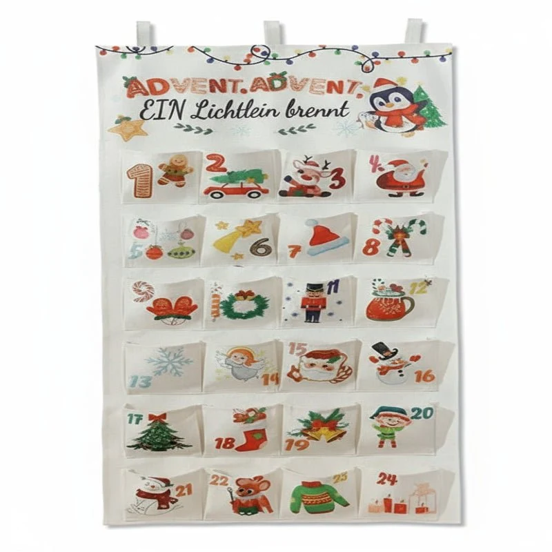 MADEFORYULE – Selbstbau-Adventskalender Aus Stoff Mit 24 Taschen Für Kreative Weihnachtsfreude