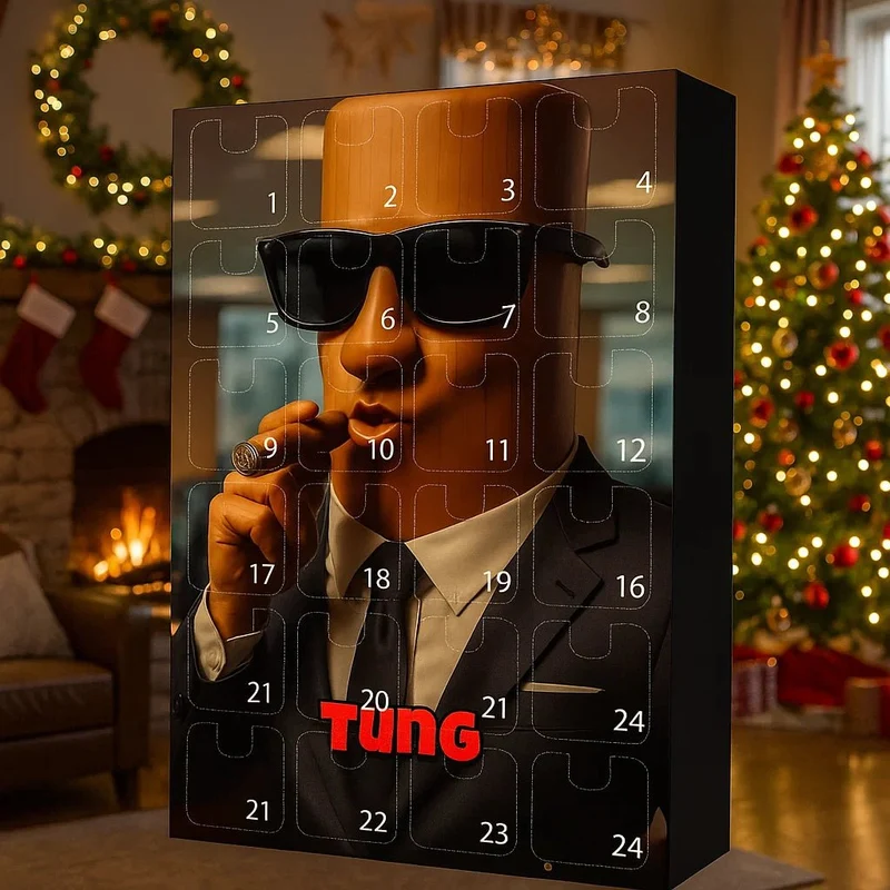GLOWORN 2025 – 24-Teiliger Adventskalender mit Leuchtender Weihnachtsdekoration
