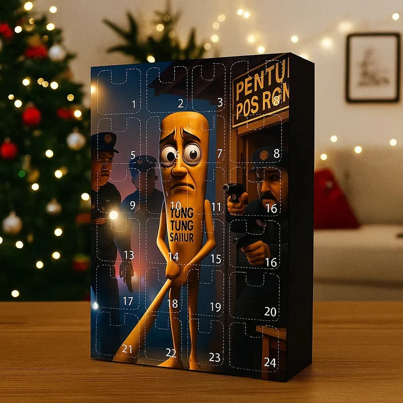 GLOWORN 2025 – 24-Teiliger Adventskalender mit Leuchtender Weihnachtsdekoration