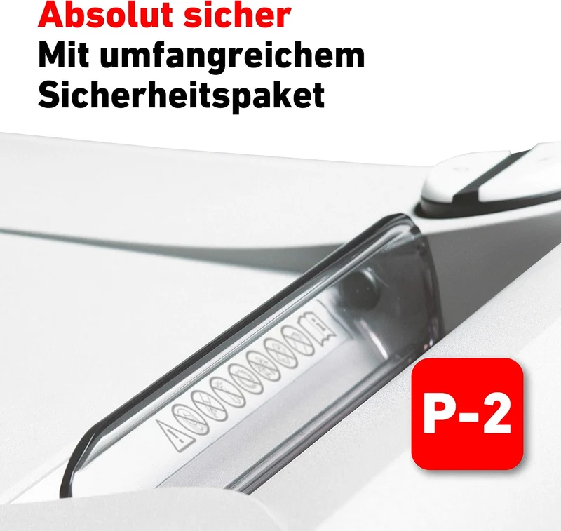 IDEAL 2503 Aktenvernichter, Sicherheitsstufe P-2, Streifenschnitt 4 mm, 20 Blatt Kapazität, 75L Abfa