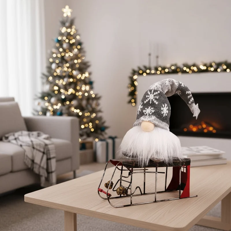 GLOWLIN – Leuchtende Weihnachtspuppe Mit LED-Licht Und Festliche Dekoration