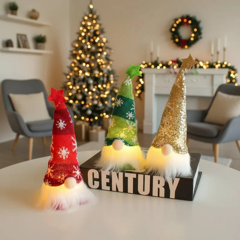 GLOWLIN – Leuchtende Weihnachtspuppe Mit LED-Licht Und Festliche Dekoration