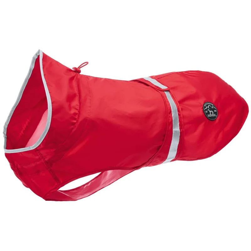 HUNTER UPPSALA RAIN Hunde-Regenmantel, mit reflektierenden Streifen, 65, rot rot 65, rot 65