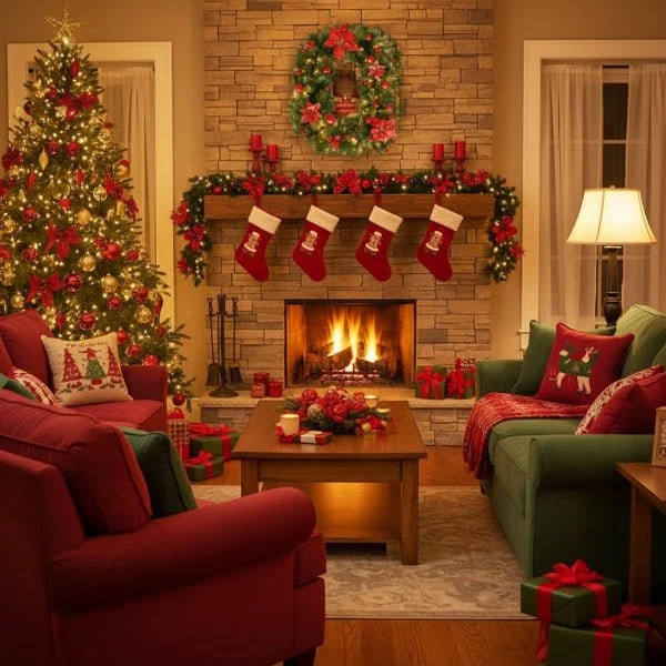 FESTITWINE – Beleuchtete Rattan-Weihnachtsgirlande Mit Warmweißen LED-Lichtern