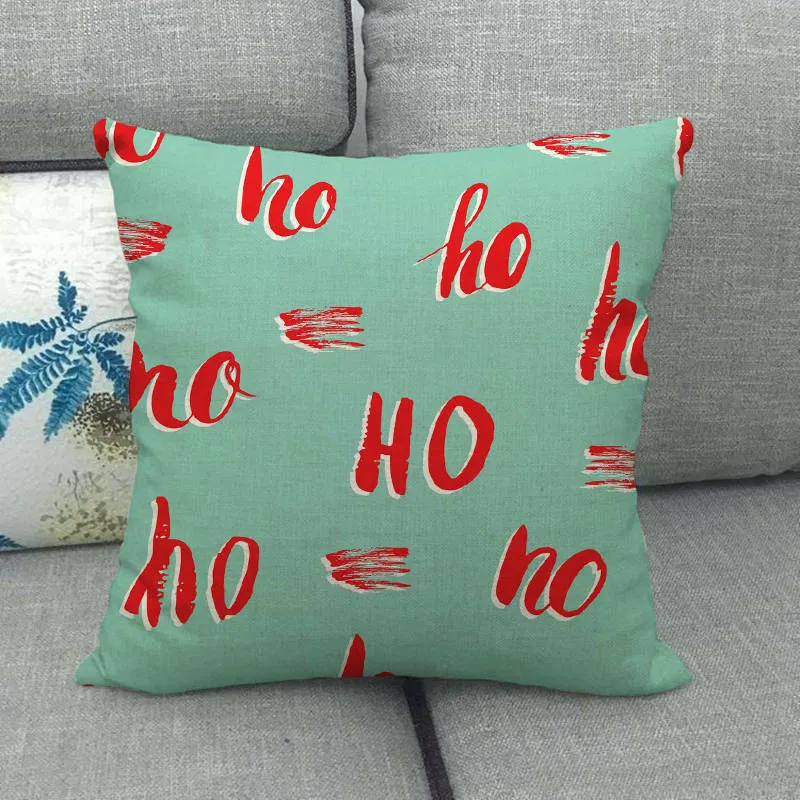 GLEAMCUSH – Festlicher Weihnachtskissenbezug mit Zuckerstangenmotiv und weichem Polyestergewebe