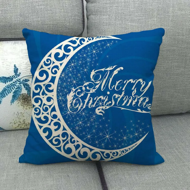 GLEAMCUSH – Festlicher Weihnachtskissenbezug mit Zuckerstangenmotiv und weichem Polyestergewebe