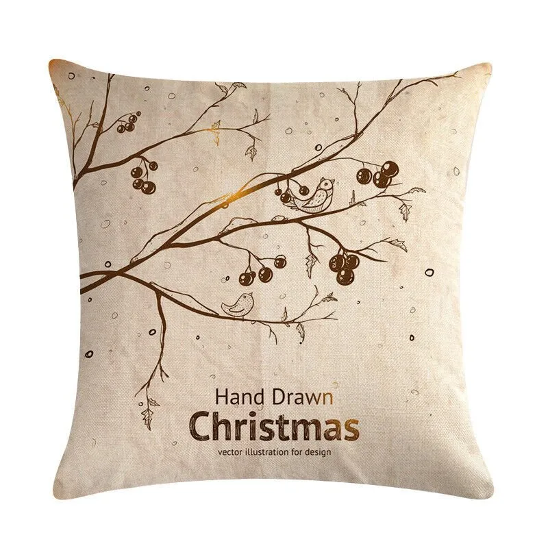 GLEAMCUSH – Festlicher Weihnachtskissenbezug mit Zuckerstangenmotiv und weichem Polyestergewebe