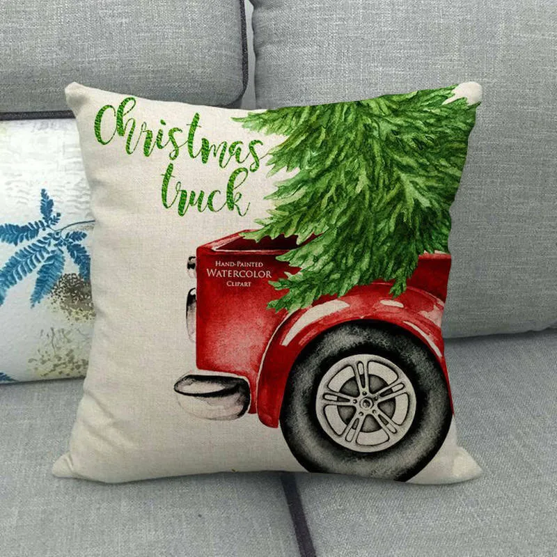 GLEAMCUSH – Festlicher Weihnachtskissenbezug mit Zuckerstangenmotiv und weichem Polyestergewebe