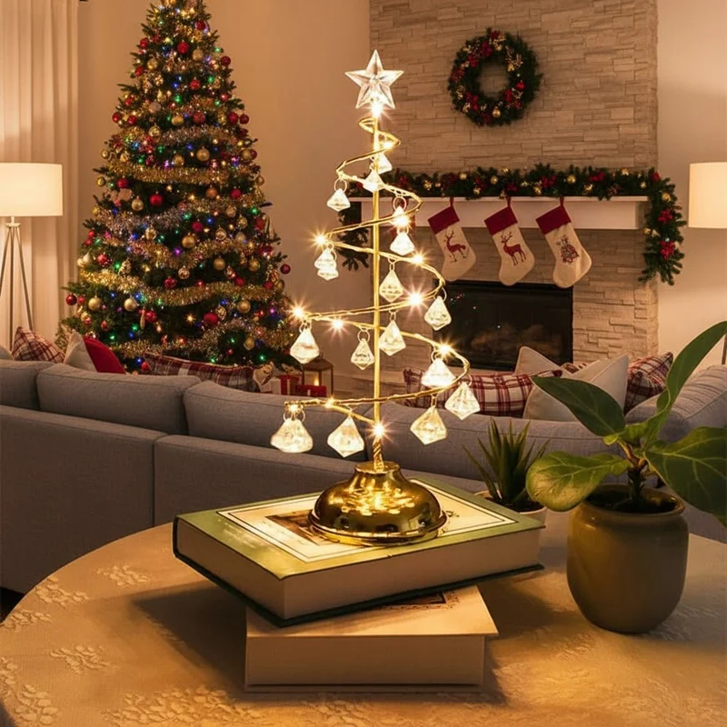 SHIMTREE – Eleganter LED-Weihnachtsbaum mit warmweißem Licht und stilvollem Design