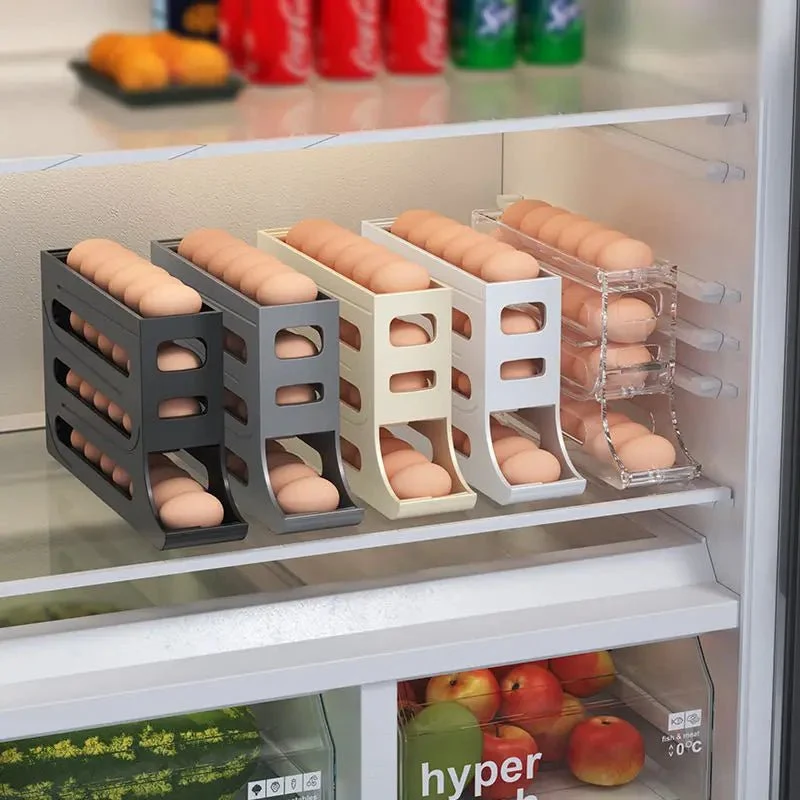ROLLTRAY – Eieraufbewahrungsbox mit großem Fassungsvermögen und Rolldesign für 30 Eier