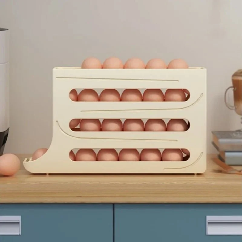 ROLLTRAY – Eieraufbewahrungsbox mit großem Fassungsvermögen und Rolldesign für 30 Eier