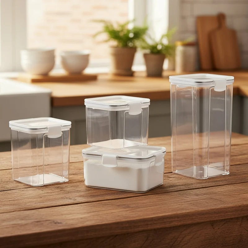 CLEARKEEP – Umweltfreundliches, Luftdicht Versiegeltes Vorratsdosen-Set Für Frische In Küchen