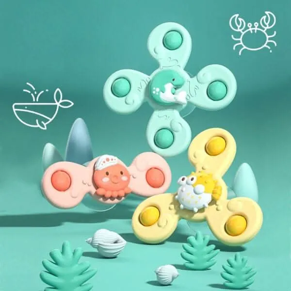 SPINHOP – Interaktives Baby-Spinner-Spielzeug Zur Förderung Von Motorik Und Sensorischer Entwicklung