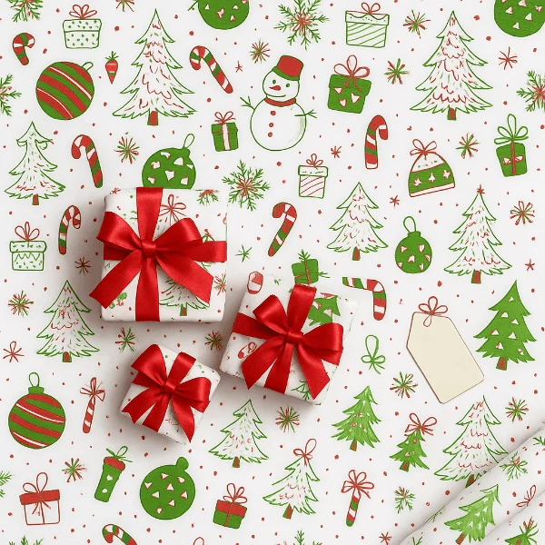 PAPERMEADOW – Nachhaltiges Geschenkpapier-Set Mit Satinband Für Stilvolle Anlässe