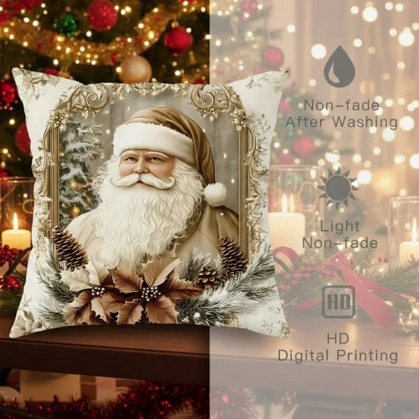 JINGLEPLUSH – Festliche Samtkissenbezüge mit Weihnachtsmotiven für Sofas, Betten und Leseecken