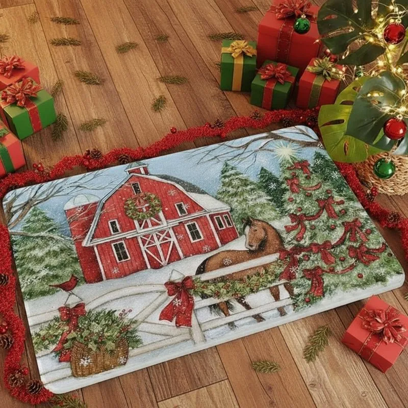 STARSTEP – Rutschfeste Weihnachts-Fußmatte Für Saubere, Festliche Eingänge