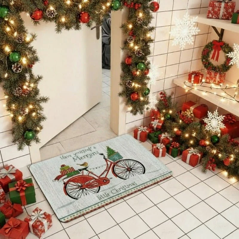STARSTEP – Rutschfeste Weihnachts-Fußmatte Für Saubere, Festliche Eingänge