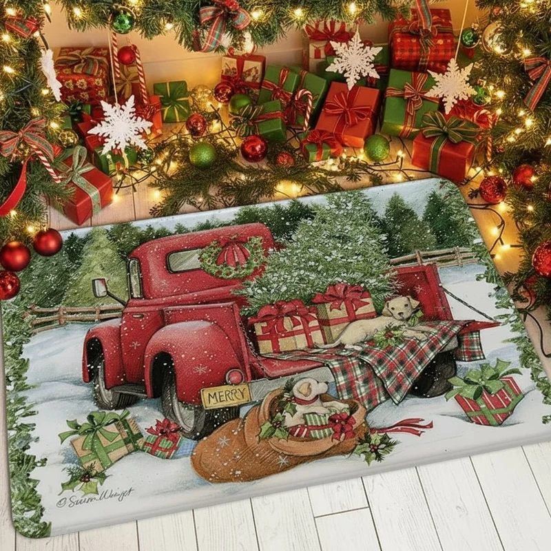 STARSTEP – Rutschfeste Weihnachts-Fußmatte Für Saubere, Festliche Eingänge
