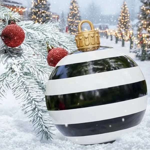 BLIZZBALL – Wetterfeste 60-cm Weihnachtskugeln, Aufblasbar, Für Innen & Außen