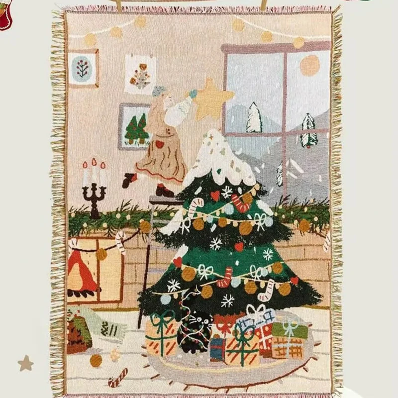 COZYCHEER – Weihnachts-Sofabezug Mit Weicher Strickstruktur