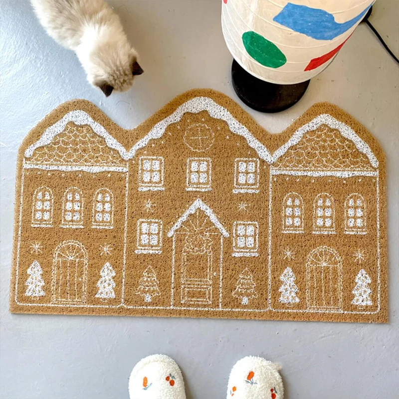 Süßnest – Vom Lebkuchen Inspirierte Weihnachtsteppich Mit Rutschfester Unterseite