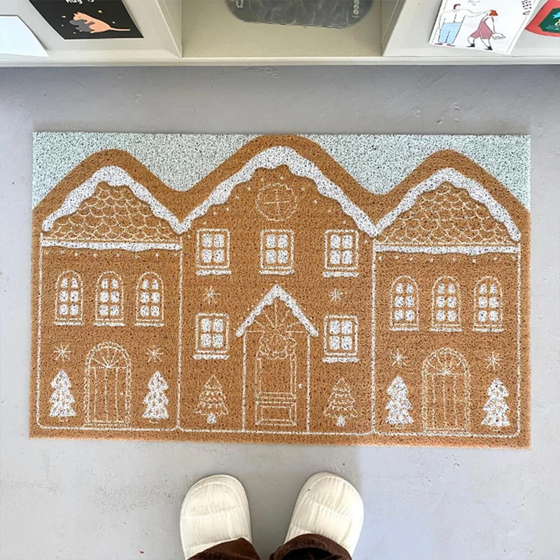 Süßnest – Vom Lebkuchen Inspirierte Weihnachtsteppich Mit Rutschfester Unterseite