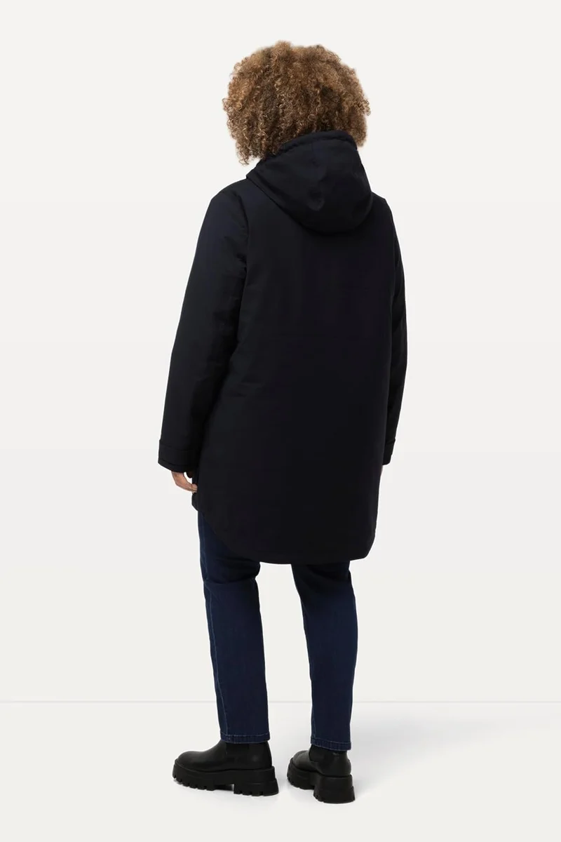 Ulla Popken Damen Hyprar Funktionsjacke mit Teddyfutter Jacken 42-44 marine, 42-44 marine