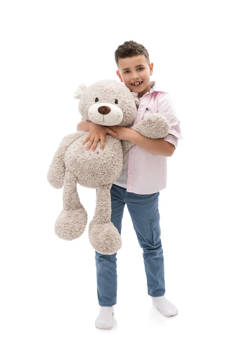 NICI Kuscheltier Bär Finni 70cm - grau - Weiches Plüschtier – niedliches Stofftier zum Kuscheln & Sp