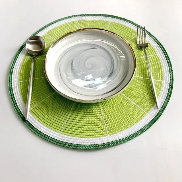 Tischblume – Stilvolles Tischset mit Fruchtmotiven für Sommerliche Speisen