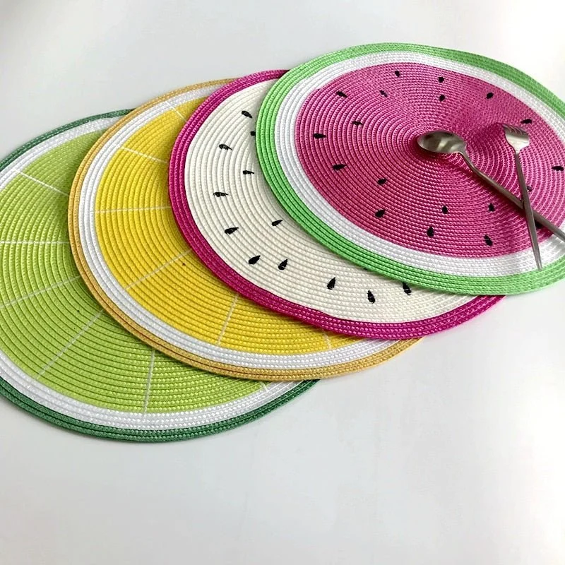 Tischblume – Stilvolles Tischset mit Fruchtmotiven für Sommerliche Speisen