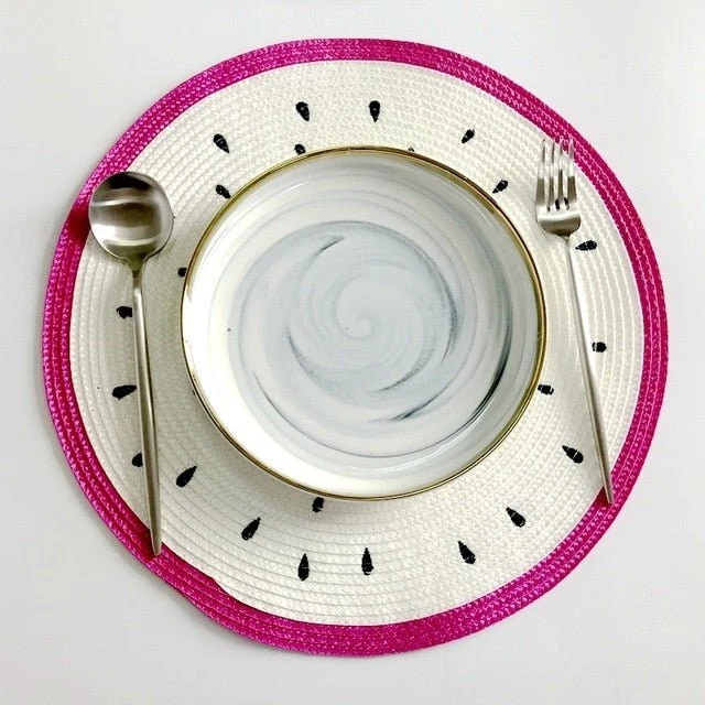 Tischblume – Stilvolles Tischset mit Fruchtmotiven für Sommerliche Speisen