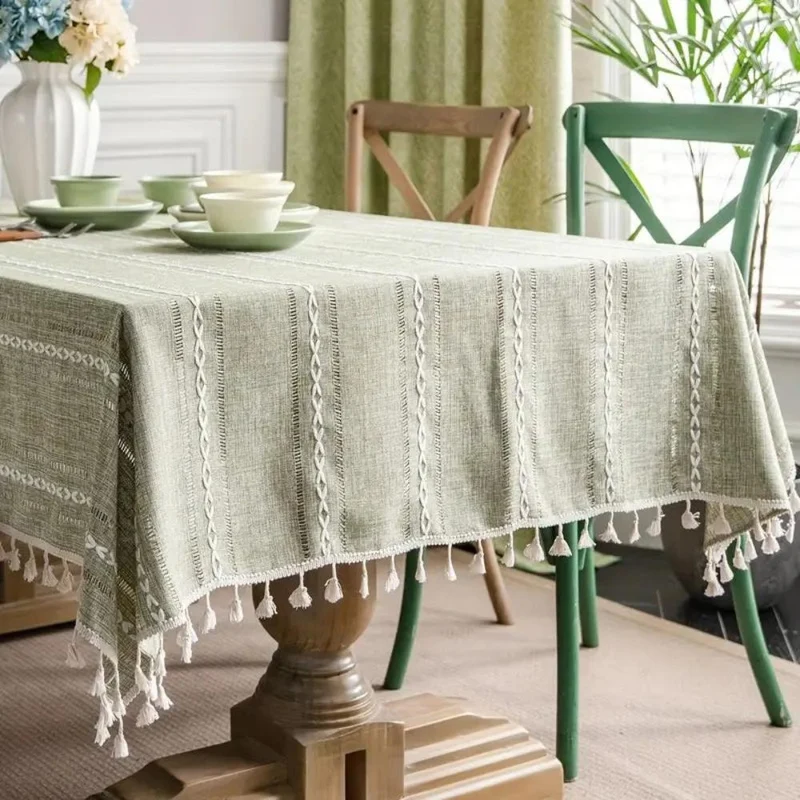 COTTONAURA – Hochwertige Tischdecke Aus Baumwolle Und Leinen Für Jeden Anlass