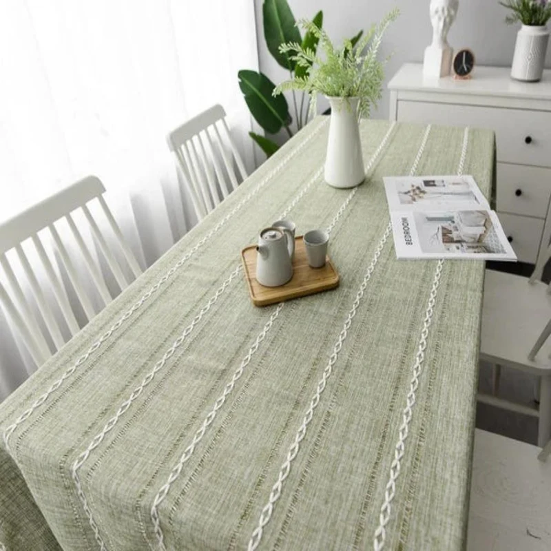 COTTONAURA – Hochwertige Tischdecke Aus Baumwolle Und Leinen Für Jeden Anlass
