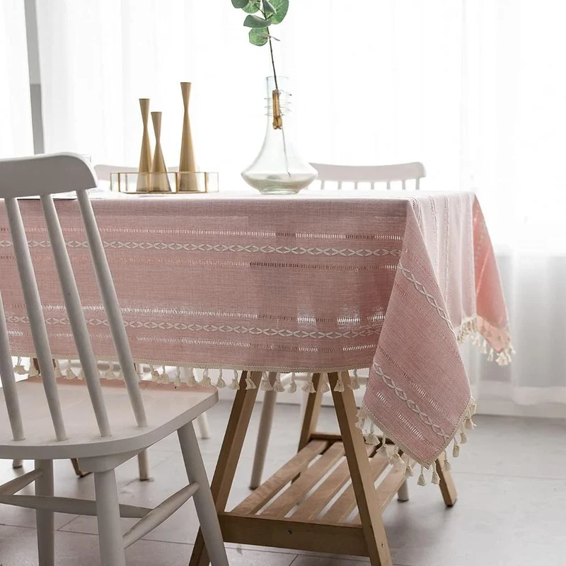 COTTONAURA – Hochwertige Tischdecke Aus Baumwolle Und Leinen Für Jeden Anlass