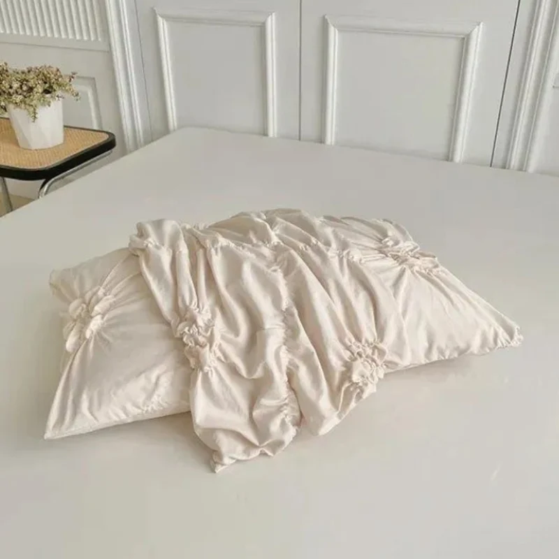 Velvetpetal – Elegantes Bettwäsche-Set Mit Rüschen Und Blumenstruktur