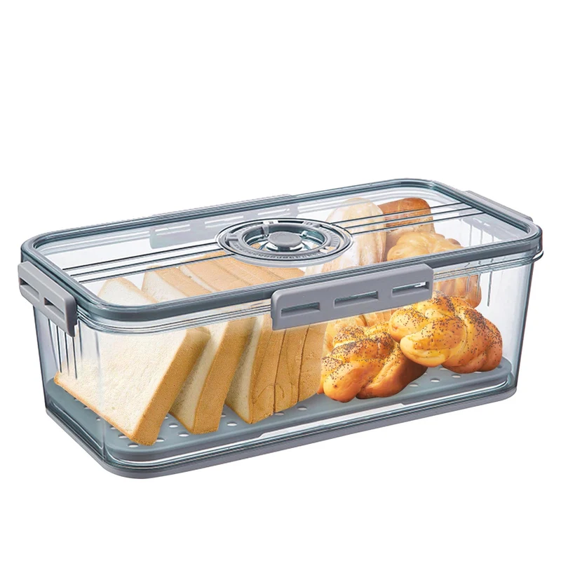 Brotkasten, knäckebrotbox Timing Brotkasten Brotbox Plastic Storage Bins With Lids Brotaufbewahrung