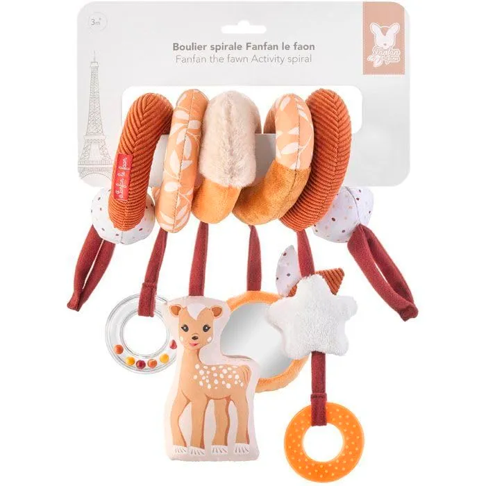 Sophie la Girafe - Fanfan REH Spirale - Spielzeug zur Erregung und Feinmotorik für Babys - ab 3 Mona