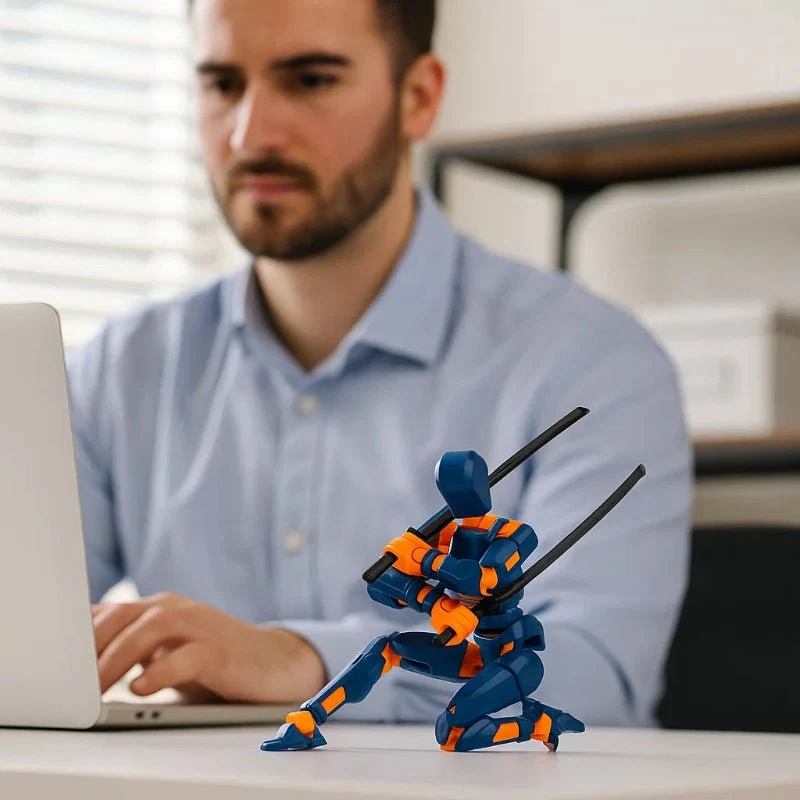 Morphmechanik – 3D-gedruckte Maschinen-Aktionsfigur Mit Mehrgelenkbewegung