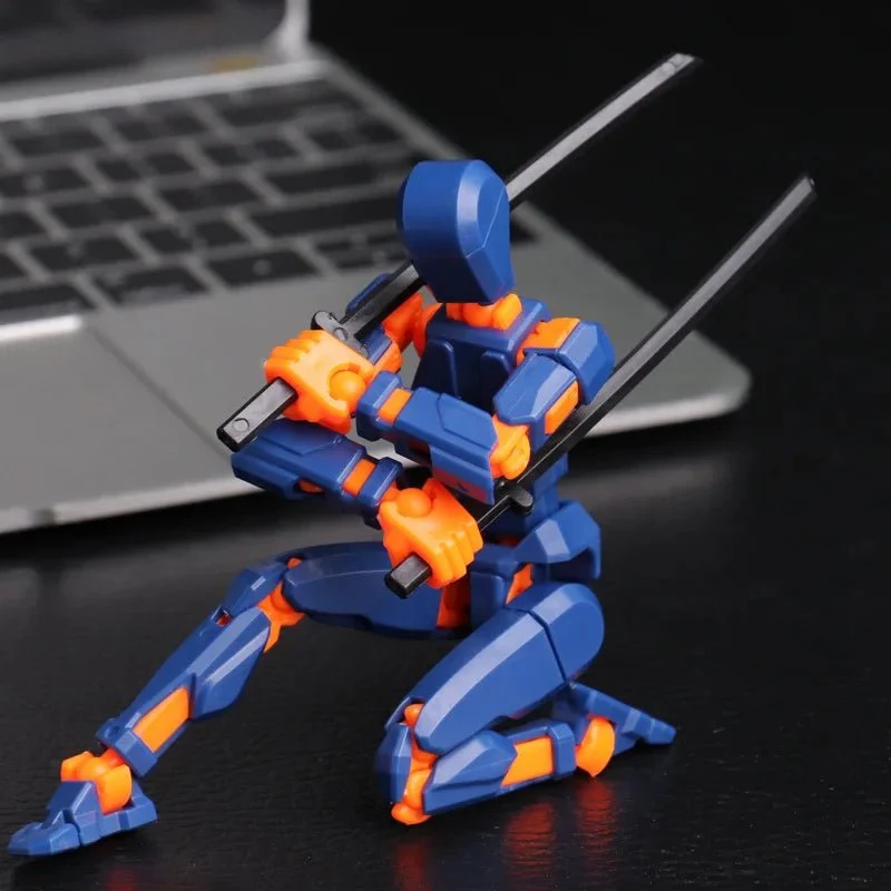 Morphmechanik – 3D-gedruckte Maschinen-Aktionsfigur Mit Mehrgelenkbewegung