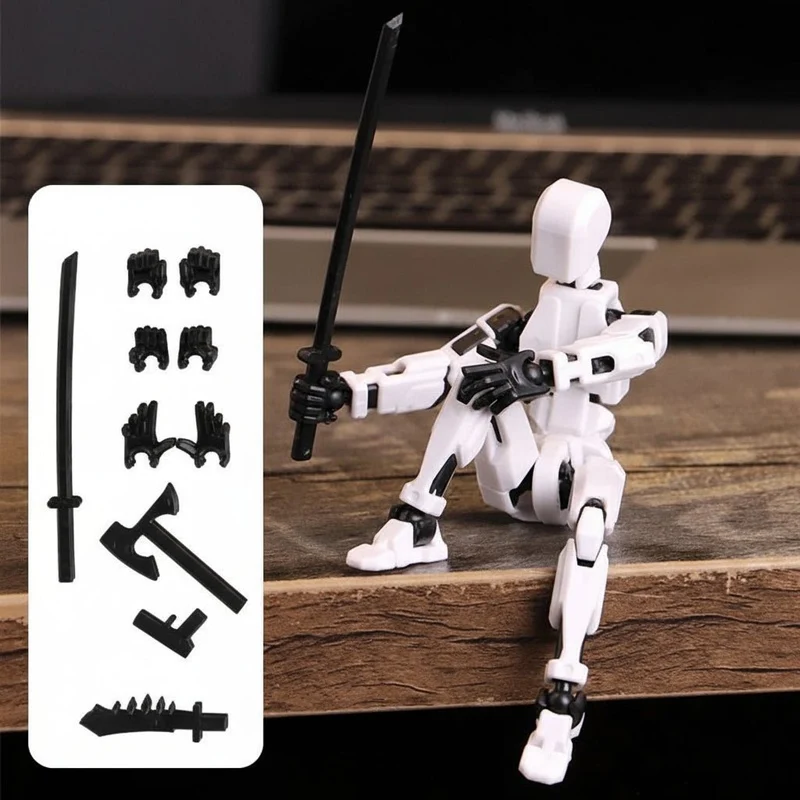 Morphmechanik – 3D-gedruckte Maschinen-Aktionsfigur Mit Mehrgelenkbewegung