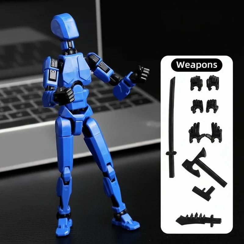 Morphmechanik – 3D-gedruckte Maschinen-Aktionsfigur Mit Mehrgelenkbewegung