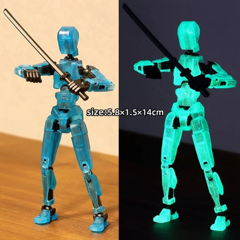 Morphmechanik – 3D-gedruckte Maschinen-Aktionsfigur Mit Mehrgelenkbewegung
