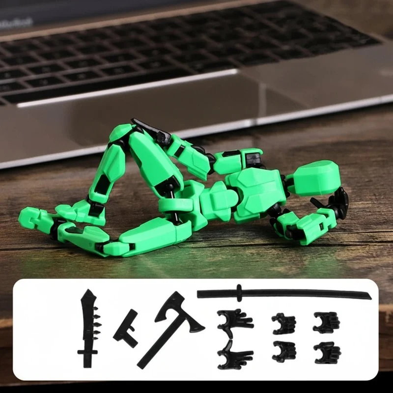 Morphmechanik – 3D-gedruckte Maschinen-Aktionsfigur Mit Mehrgelenkbewegung