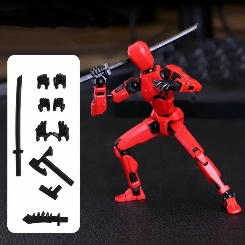 Morphmechanik – 3D-gedruckte Maschinen-Aktionsfigur Mit Mehrgelenkbewegung