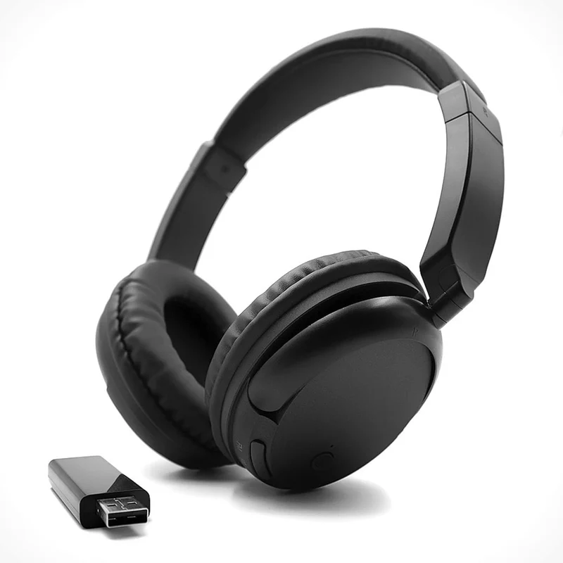 Kabellose Bluetooth-Kopfhörer mit FM-Radio, kabellose Over-Ear-Kopfhörer für TV, Computer und Telefo