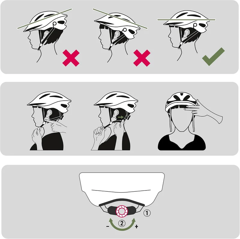 Prophete Fahrradhelm mit LED | EKO Glue On | Sicherer Helm für Damen & Herren Weiss 52-59 cm, Weiss