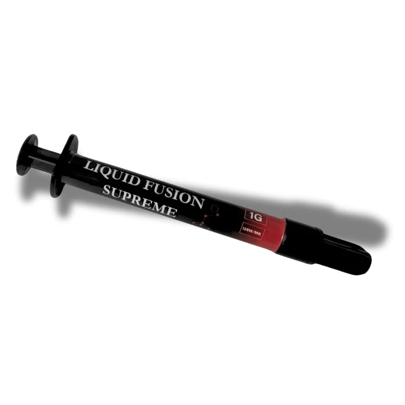 Liquid Fusion Supreme Premium Flüssigmetall, 128,0W/mk Wärmeleitfähigkeit, mit Zubehör - Für CPU, GP