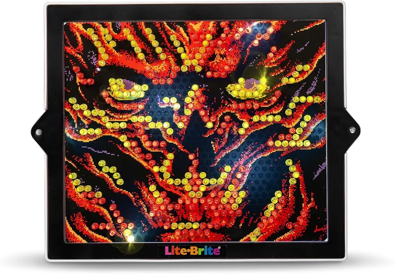 Basic Fun Lite-Brite Colorpop – Stranger Things – Leuchtendes Mosaikspielzeug inspiriert von der Kul