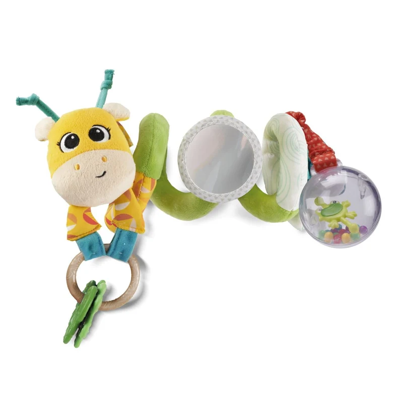 Chicco Mrs. Giraffe, buntes Seil in Form Einer Giraffe für Kinderwagenbefestigung, mit niedlichen An