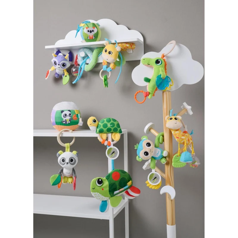 Chicco Mrs. Giraffe, buntes Seil in Form Einer Giraffe für Kinderwagenbefestigung, mit niedlichen An